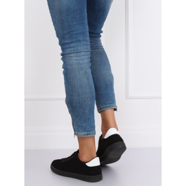 Black women's sneakers LX-9857 Black 1