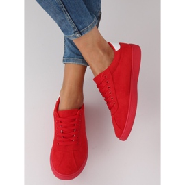 Red women's sneakers LX-9857 Red 2