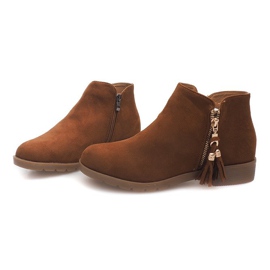 Suede Booties Jodhpur 8565 Camel brown 1