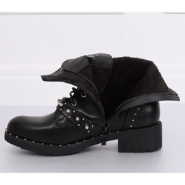 Black Boots with studs NC830 Black 2