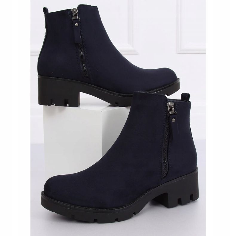 NC832 Navy blue Jodhpur boots 2