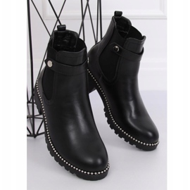 Black Boots for women Jodhpur boots NC886 Black 1