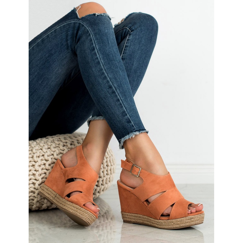 Best Shoes Orange Espadrilles Sandals 2