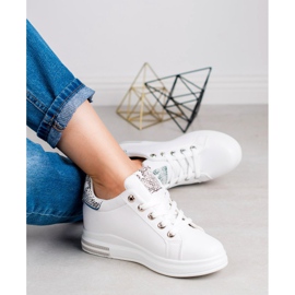 SHELOVET Wedge Sneakers white 2