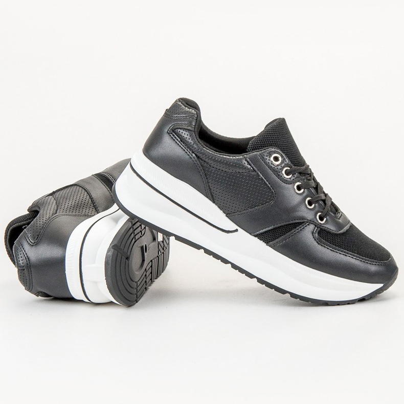 SHELOVET Lace-up Sports Shoes black 1