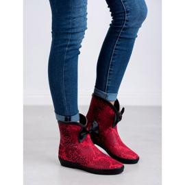 Kylie Rain boots red 1