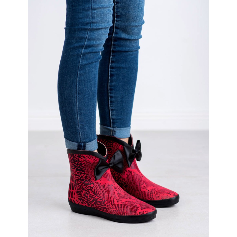 Kylie Rain boots red 2