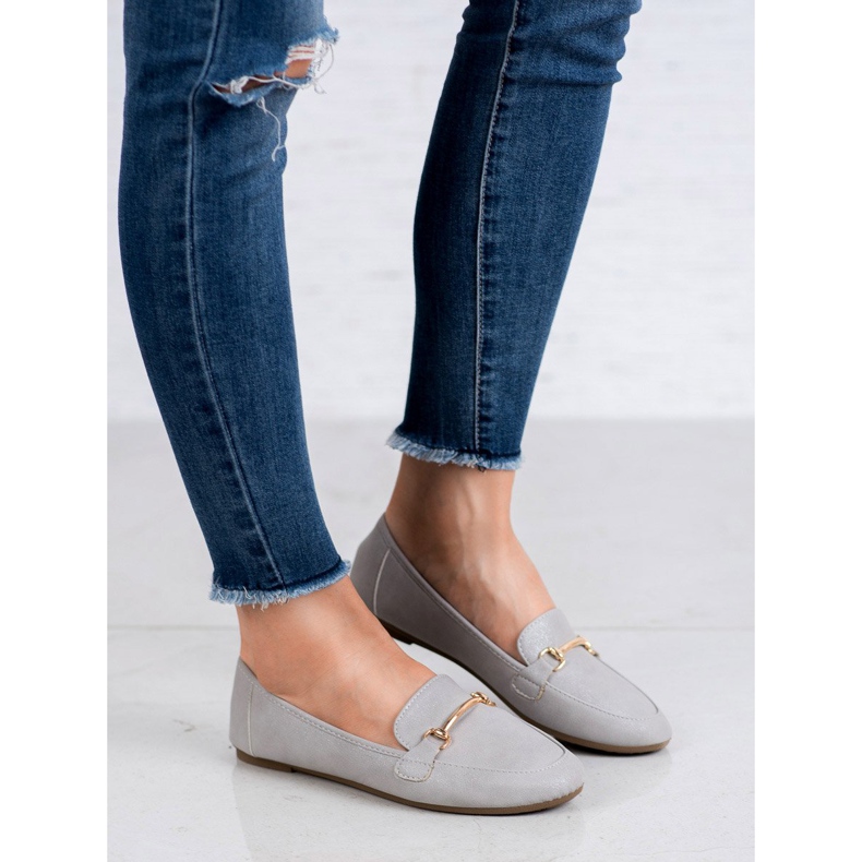 SHELOVET Eco Leather Loafers grey 1 SHELOVET Eco Leather Loafers grey 1