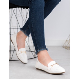 SHELOVET Eco Leather Loafers white 2 SHELOVET Eco Leather Loafers white 2