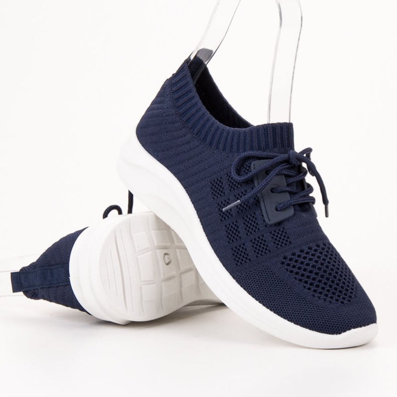 Ideal Shoes Textile Sports Footwear navy blue 1 Ideal Shoes Textile Sports Footwear navy blue 1