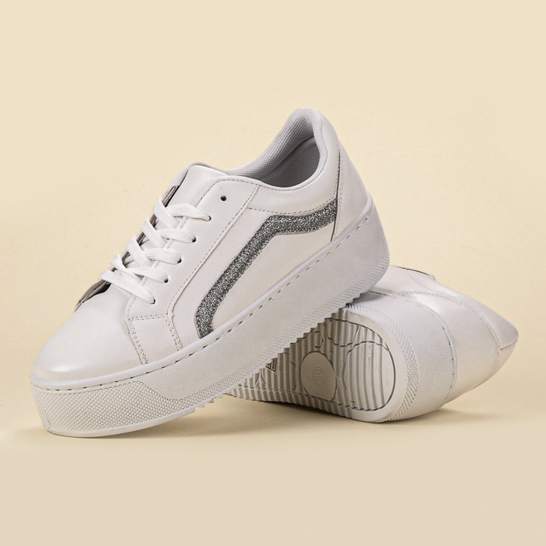 SHELOVET Sports Shoes On The Platform white 1 SHELOVET Sports Shoes On The Platform white 1