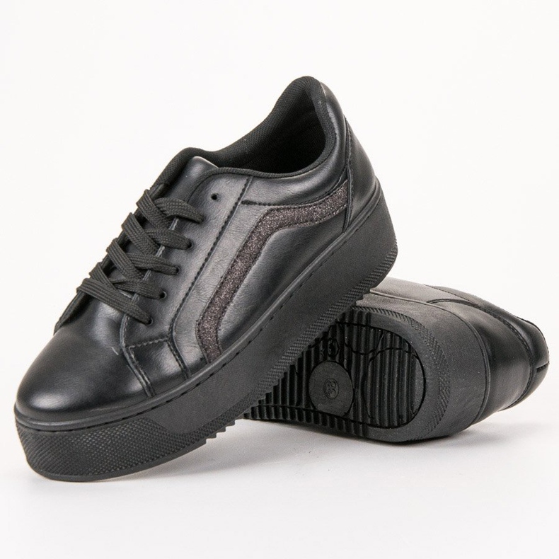 SHELOVET Sports Shoes On The Platform black 1 SHELOVET Sports Shoes On The Platform black 1