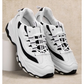 SHELOVET Comfortable Sports Shoes white black 1