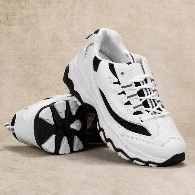 SHELOVET Comfortable Sports Shoes white black 2