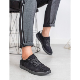 Ideal Shoes Black Lace-up Shoes 1