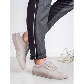 Ideal Shoes Gray Lace-up Shoes grey 1