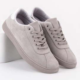 Ideal Shoes Gray Lace-up Shoes grey 2