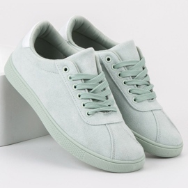 Ideal Shoes Mint Lace-up Shoes green 1