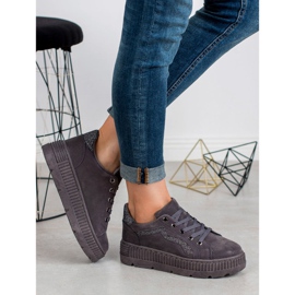 SHELOVET Gray Sneakers grey 1 SHELOVET Gray Sneakers grey 1