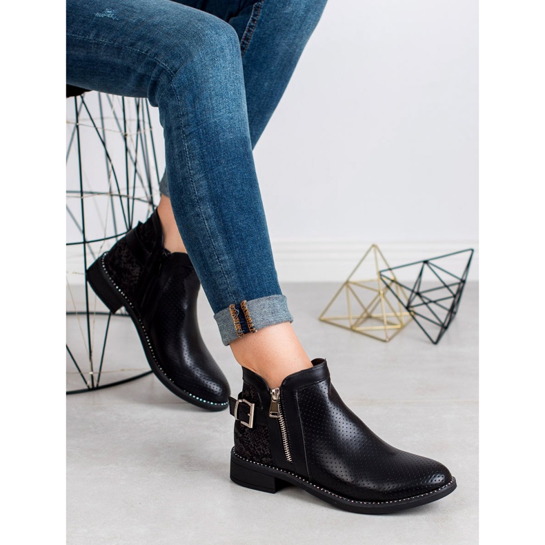 Bestelle Black Snake Print boots 1