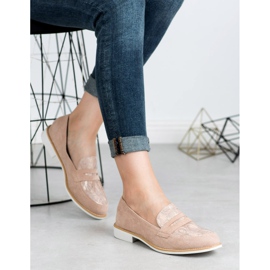 Bestelle Pink Snake Print Loafers 2