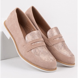 Bestelle Pink Snake Print Loafers 1