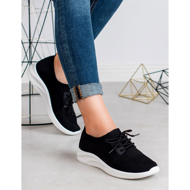 Ideal Shoes Textile Sports Footwear black 1