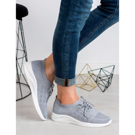 Ideal Shoes Textile Sports Footwear grey 1