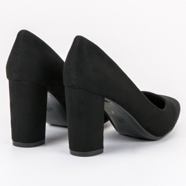 SHELOVET Suede Pumps black 1