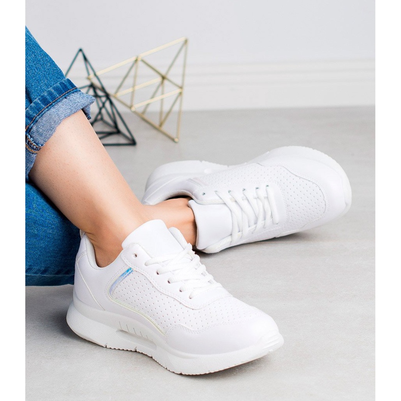 SHELOVET Women's sports shoes white 2