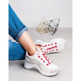 SHELOVET Comfortable Sports Shoes white grey 2