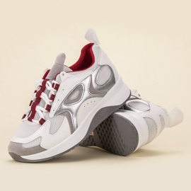 SHELOVET Comfortable Sports Shoes white grey 1