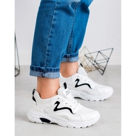 SHELOVET Lace-up Sports Shoes white 2
