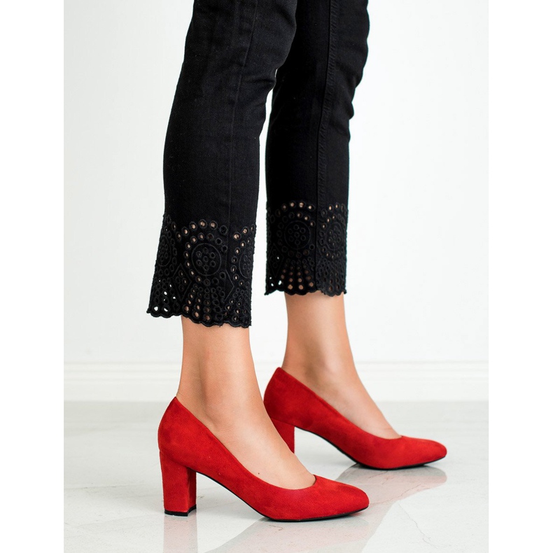 Queen Vivi Suede Pumps red 2