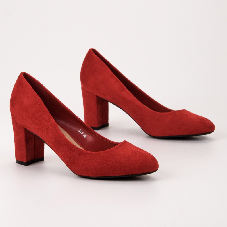 Queen Vivi Suede Pumps red 1