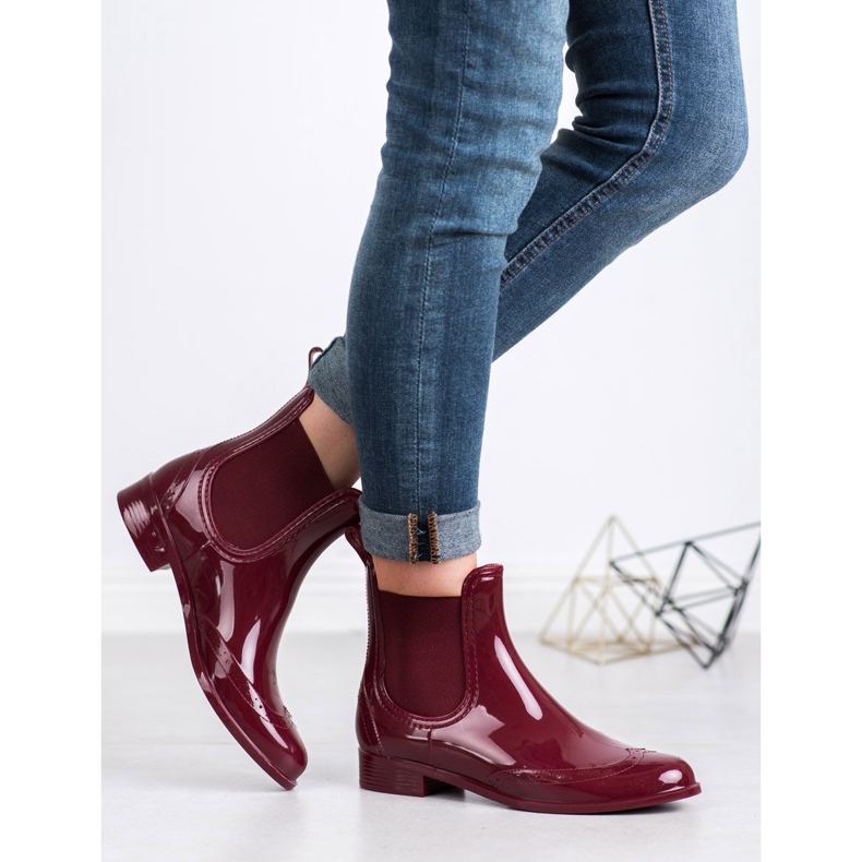 Kayla Maroon galoshes red 2 Kayla Maroon galoshes red 2
