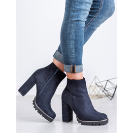 Kayla Boots On The Platform navy blue 2