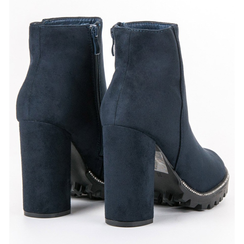 Kayla Boots On The Platform navy blue 1