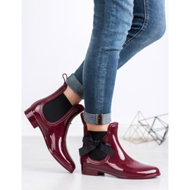 Kayla Galoshes With A Bow red 2