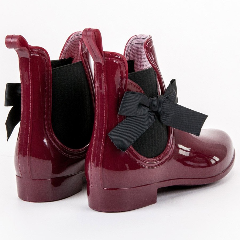 Kayla Galoshes With A Bow red 1