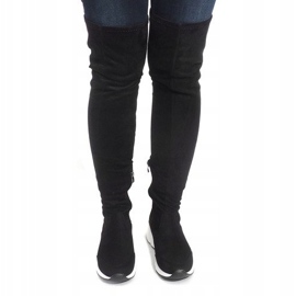 Boots With White Soles 6680-PG Black 2