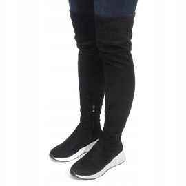 Boots With White Soles 6680-PG Black 1