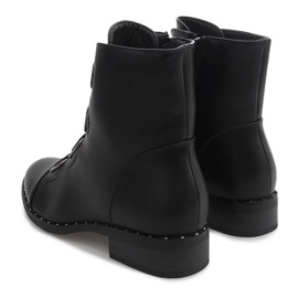 Warm Boots With Erasers 6229-1 Black 1