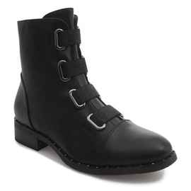 Warm Boots With Erasers 6229-1 Black 2
