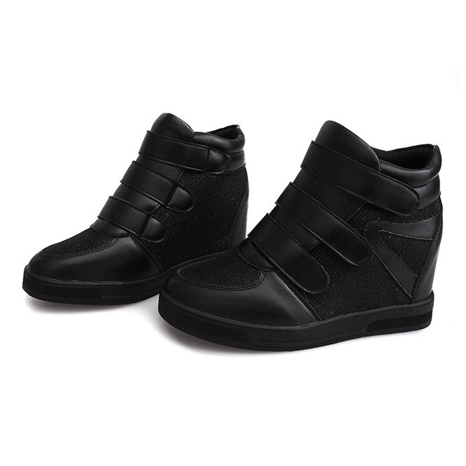 Wedge Sneakers 7776 Black 1