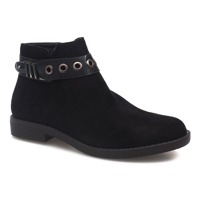 Suede boots QL-36 Black 1