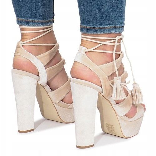 Gray sandals on a One Love velor post grey 1