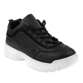 Black sports shoes sneakers GL808 1 Black sports shoes sneakers GL808 1