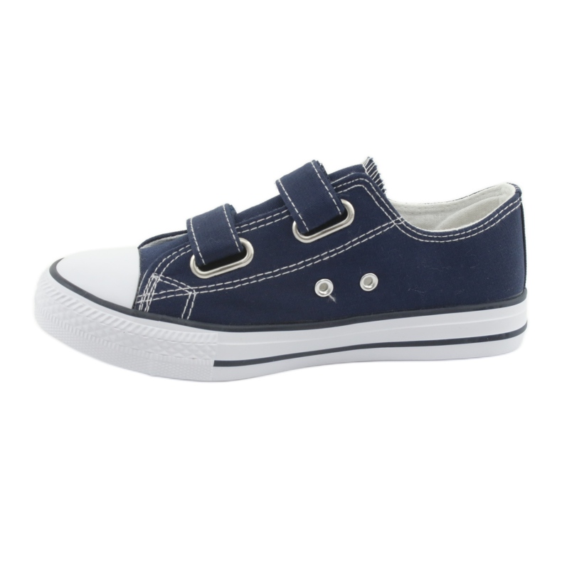 Atletico Velcro navy blue sneakers white 2 Atletico Velcro navy blue sneakers white 2