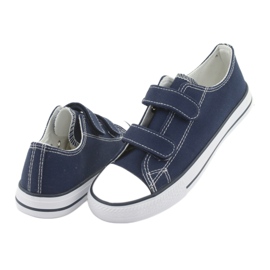 Atletico Velcro navy blue sneakers white 4 Atletico Velcro navy blue sneakers white 4